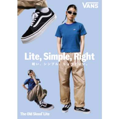 【VANS】Lite, Simple, Right 