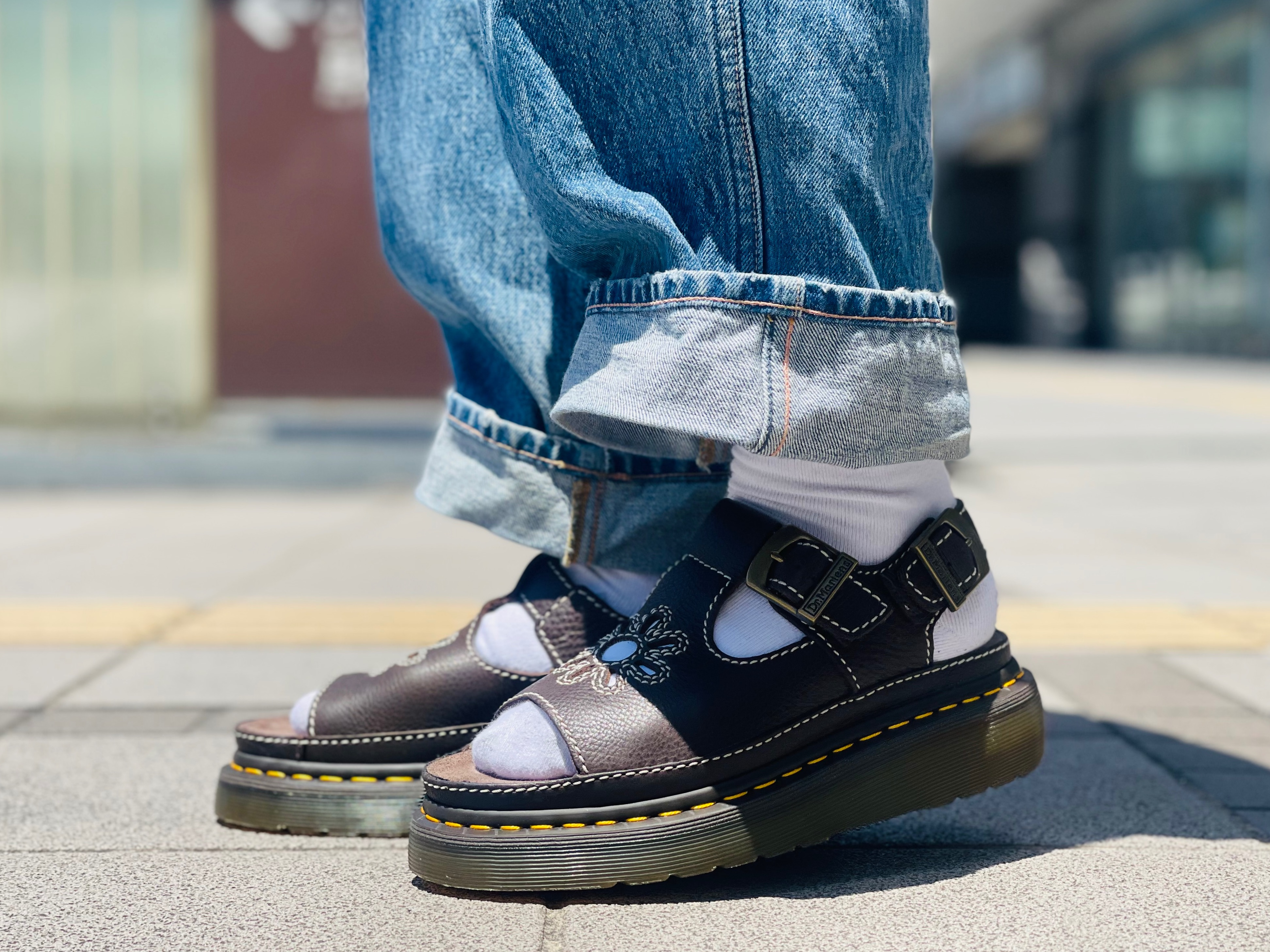 新作】SS25 サンダル DUNNET FLOWER KELP BROWN │ドクター