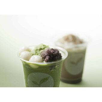 抹茶シェイク小豆白玉