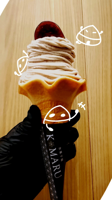 【復刻‼️】和栗のモンブランソフト