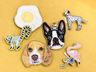 母の日におすすめ『ザリ刺繡』のキーホルダー