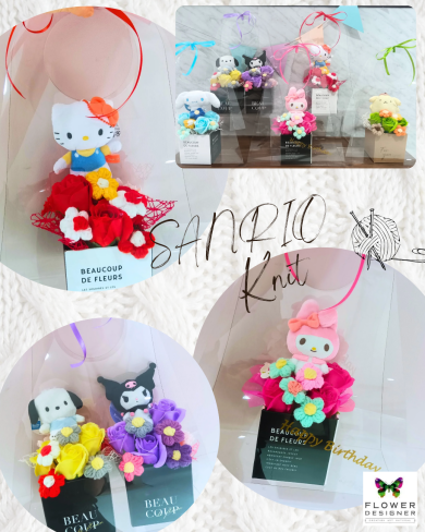 サンリオKnit❥ニット＆ソープフラワー