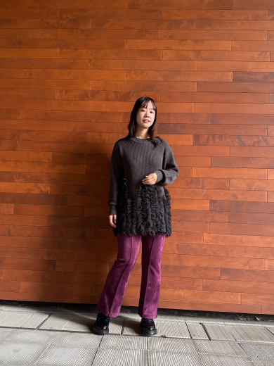 NEW IN🩶チュールフリルニットプルオーバーのご紹介