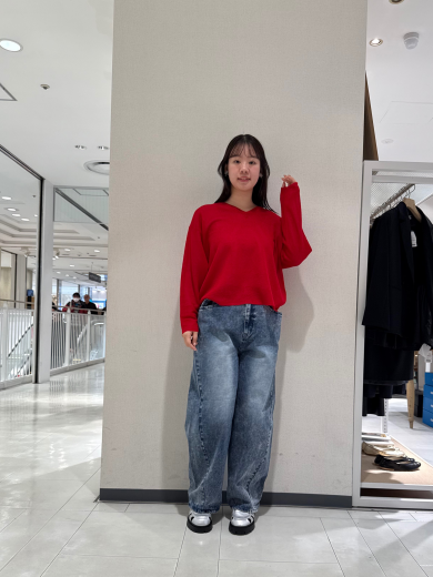 NEW IN❤️シアーバックタックニットプルオーバーのご紹介！！