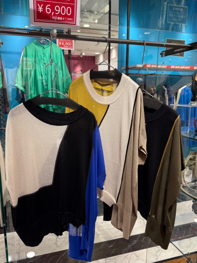 ☆SALE☆ライン切替ニットプルオーバー