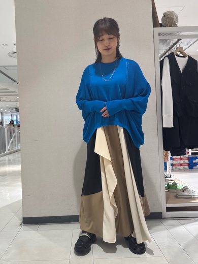 NEW IN💙切替ドルマンニットプルオーバーのご紹介！！