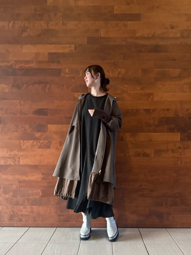 NEW IN🤎大人気！！レイヤードスタンドカラーコートのご紹介！！