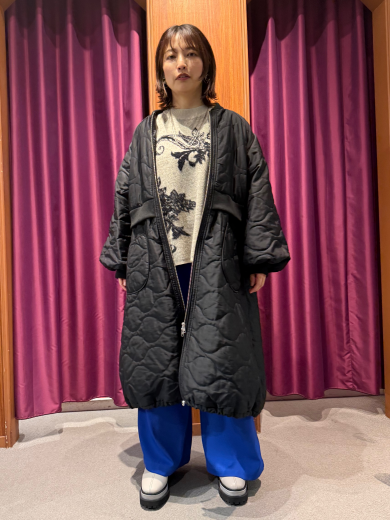 NEW IN🖤キルティングロングブルゾンのご紹介！！