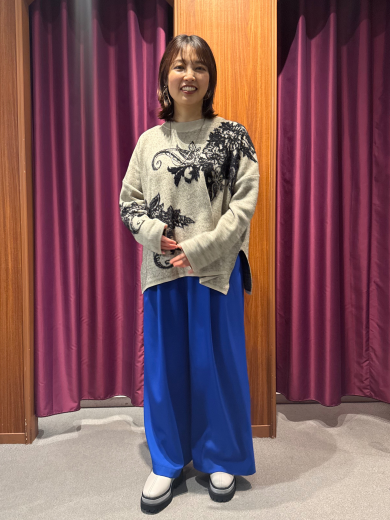 NEW IN💙ジャガードニットプルオーバーのご紹介！！