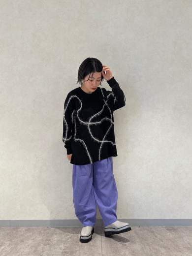 NEW IN🖤シャギーラインニットプルオーバーのご紹介！！