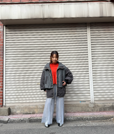 NEW IN🩶キルティングレイヤードショートコートのご紹介!!