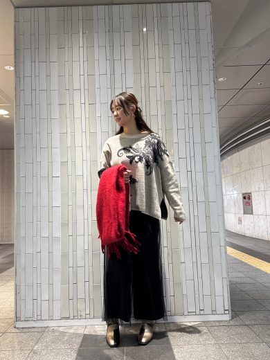 NEW IN🖤ジャガードニットプルオーバーのご紹介!!