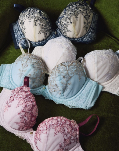 【新作】あなたの体型にフィットする４つのサイズ別設計のブラ【ｓｔｙｌｉｓｔ　４Ｕ】 ワイヤーブラ（３／４カップ）