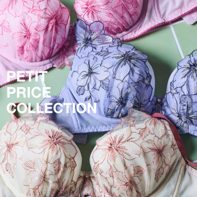 【新作】自然なまるみのバストシルエットをメイク ３／４カップブラ