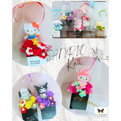 サンリオKnit❥ニット＆ソープフラワー
