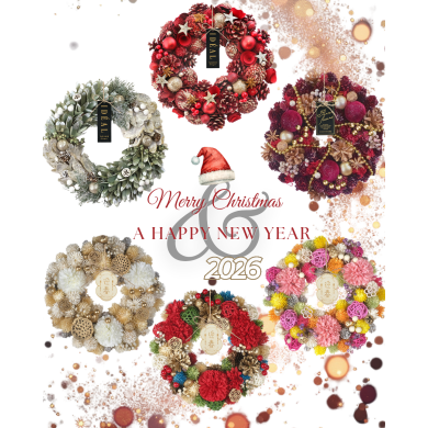クリスマス＆お正月リース❥ドライフラワー