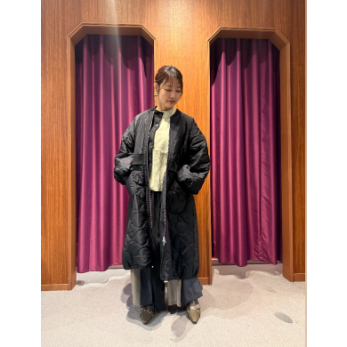 NEW IN🖤キルティングロングブルゾンのご紹介!!