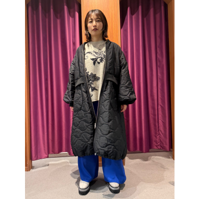 NEW IN🖤キルティングロングブルゾンのご紹介！！