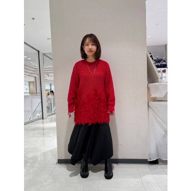 NEW IN🖤チュールフリルニットプルオーバーのご紹介❤️