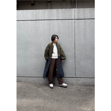 NEW IN🤎キルティングロングブルゾンのご紹介！！