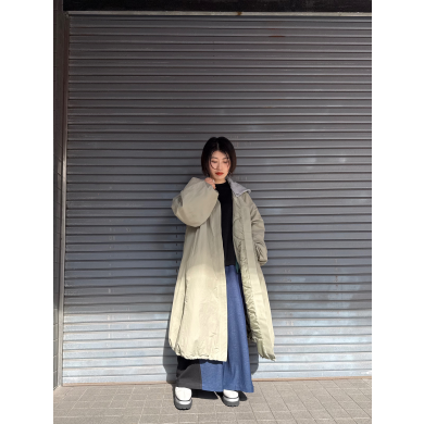 NEW IN💚フーデッドバルーンコートのご紹介！！