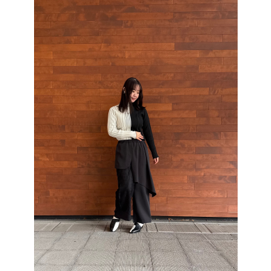 NEW IN🤍シアー切替ニットプルオーバーのご紹介！！