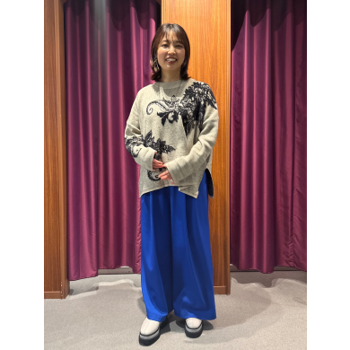 NEW IN💙ジャガードニットプルオーバーのご紹介!!