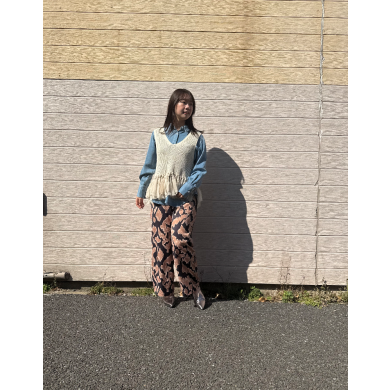 NEW IN🤍フリンジヘムメッシュニットベストのご紹介！！