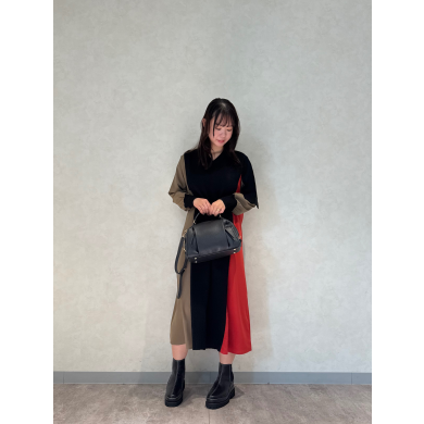 NEW IN❤️切替配色ニットワンピースのご紹介