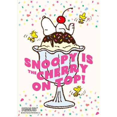 SNOOPY IS THE CHERRY ON TOP!