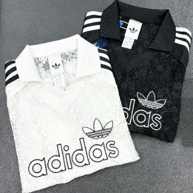 【ADIDAS ウェア/W LACE SS JERSEY】🤍🖤