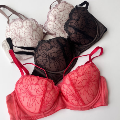 【新作】脇スッキリ、寄せる ３／４カップブラ