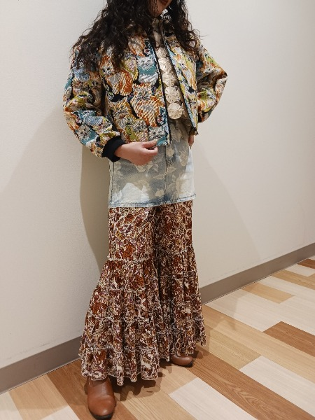Animal goblin short jacket coordinate 