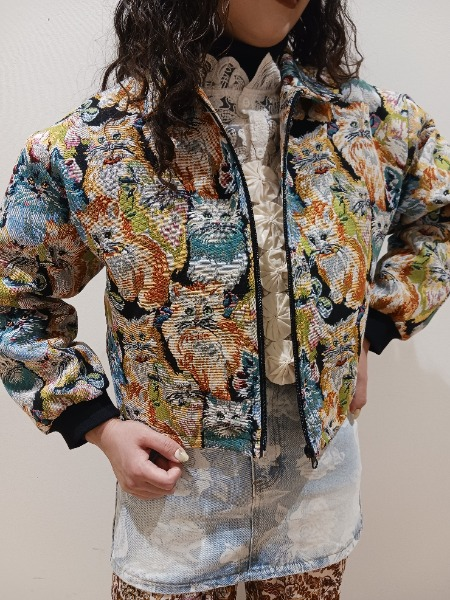 Animal goblin short jacket coordinate 